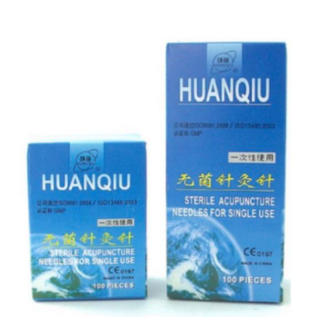 Acu Agujas Huanqiu 0.30 x 0.75 mm con tubo